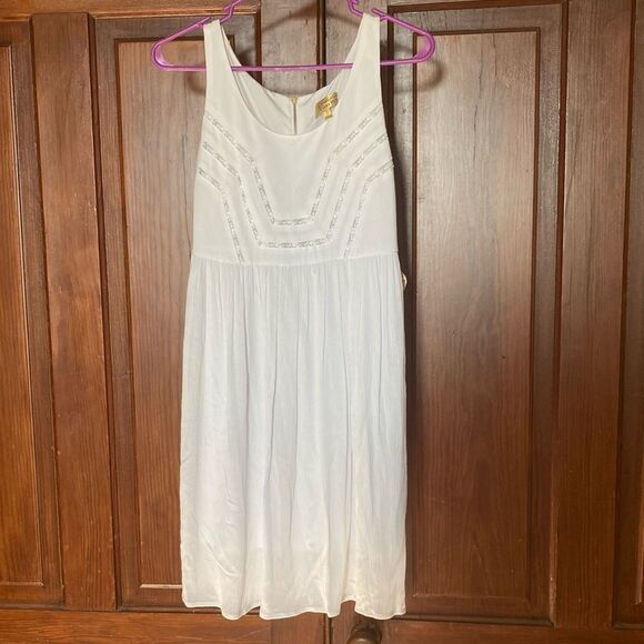 Princess Vera Wang NWT White Embroidered Sleeveless Mini Dress Sz 3 (Juniors) - Picture 1 of 9
